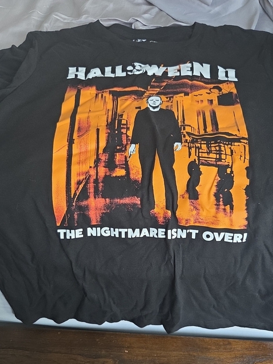 Other - Halloween II Graphic Tee - Black with Orange Print